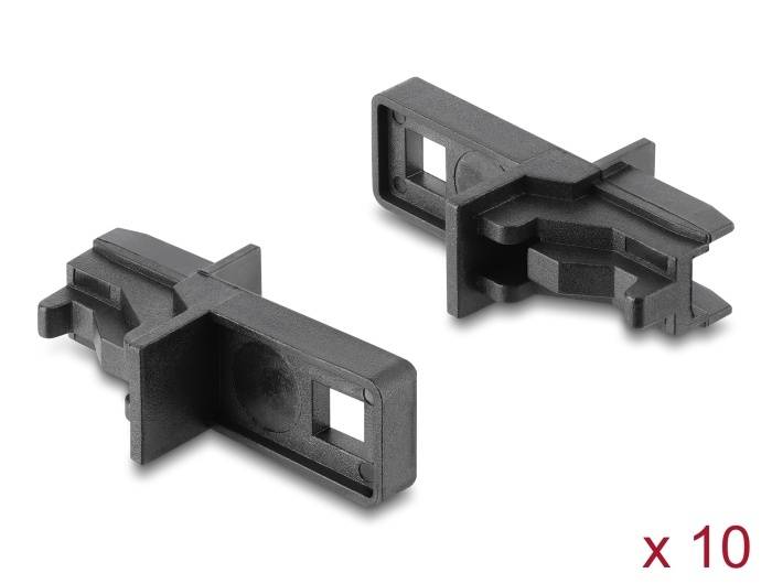 Delock Staubschutz für E2000 Simplex Buchse 10 Stück schwarz-0