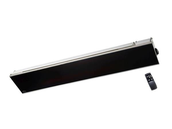 Frico IHRGD15BS65, Stilvoller Infrarot-Terrassenheizstrahler mitKeramikglasfront