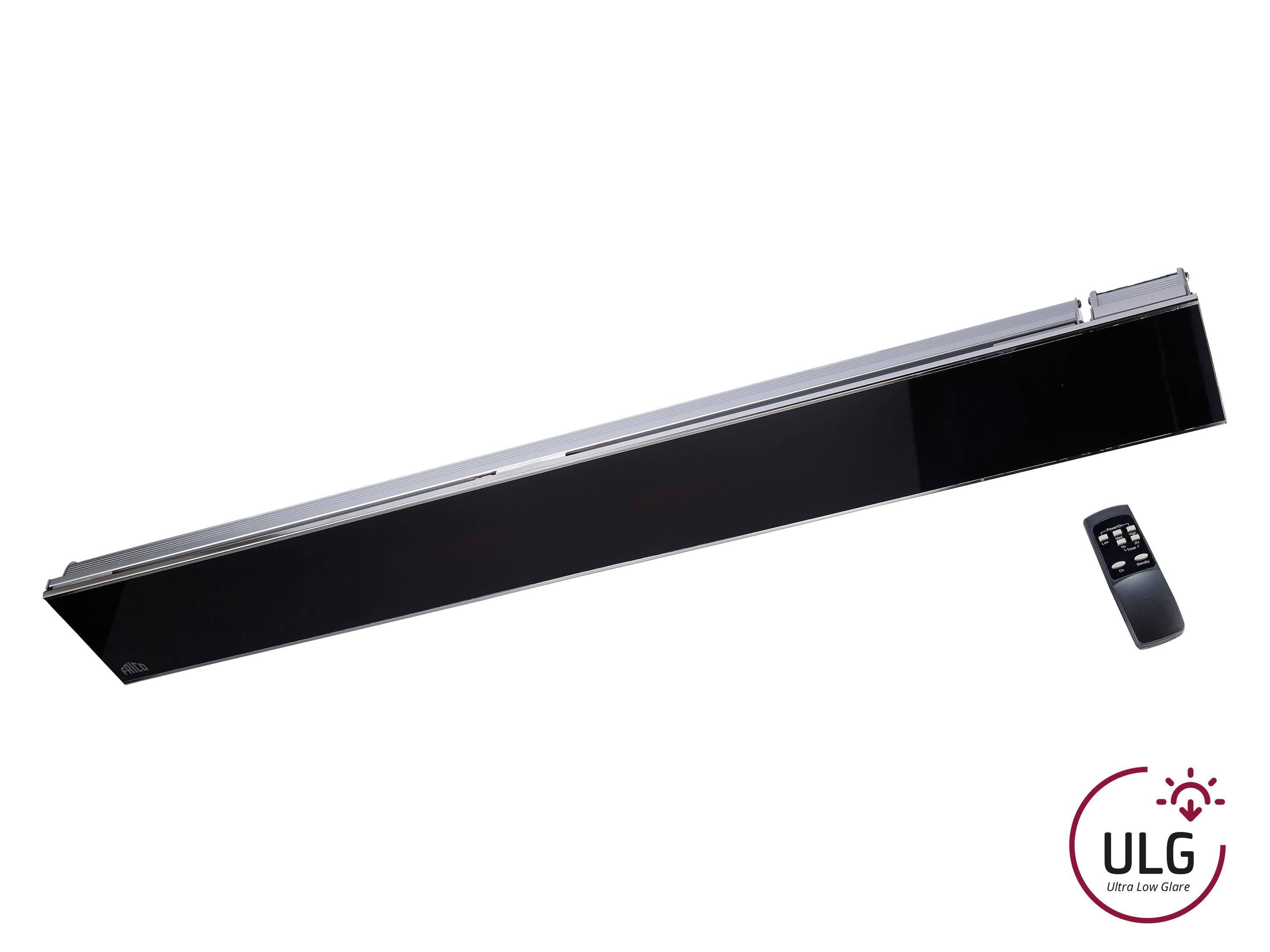 Frico IHRGD30BS65, Stilvoller Infrarot-Terrassenheizstrahler mitKeramikglasfront-0