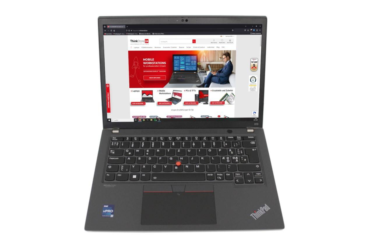 Ware A- Lenovo ThinkPad X13 Gen 3 i7-1270P 32GB RAM 256GB SSD WUXGA IPS Backlit IR-Cam Win11-3