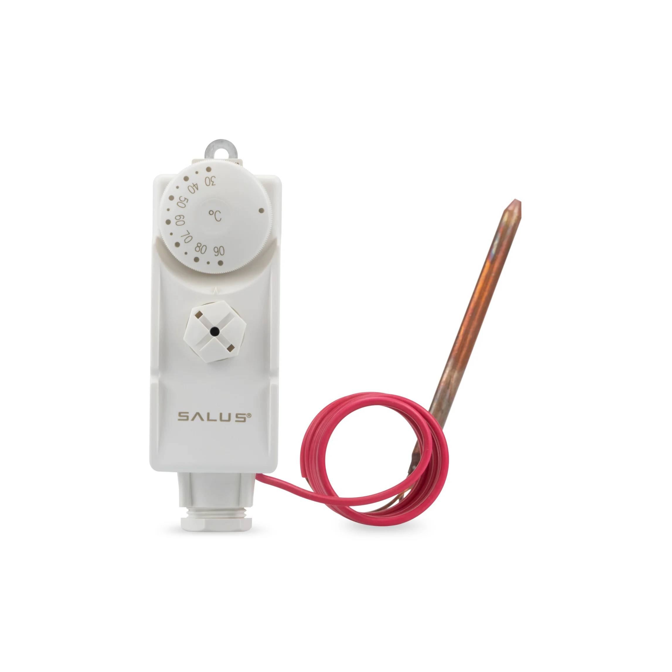 Salus Rohranlegethermostat mit Fernfühler und Bimetall-Schalter, 230V, weiß, 1 Stk.-0