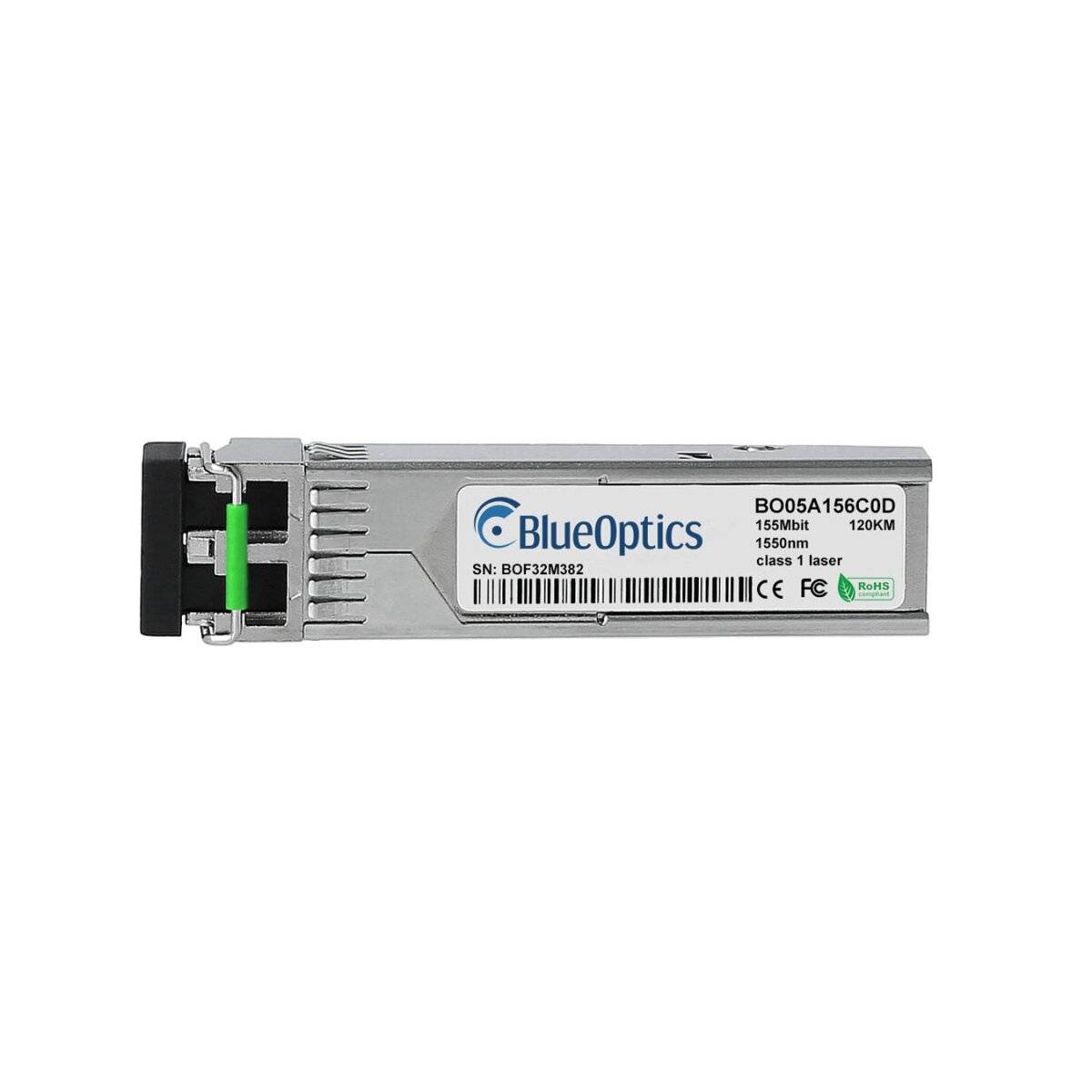 BLUEOPTICS - Korenix SFP100SM100 BlueOptics BO05A156C0D SFP Transceiver, 100BASE-ZX, Singlemode Fiber, 1550nm, 120KM-0