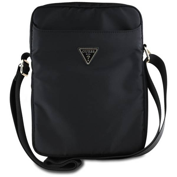 Guess Bag GUTB10NTMLBK 10" schwarz/schwarzes Nylon-Dreieck-Logo