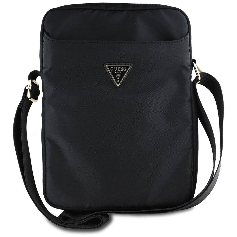 Guess Bag GUTB10NTMLBK 10" schwarz/schwarzes Nylon-Dreieck-Logo-0