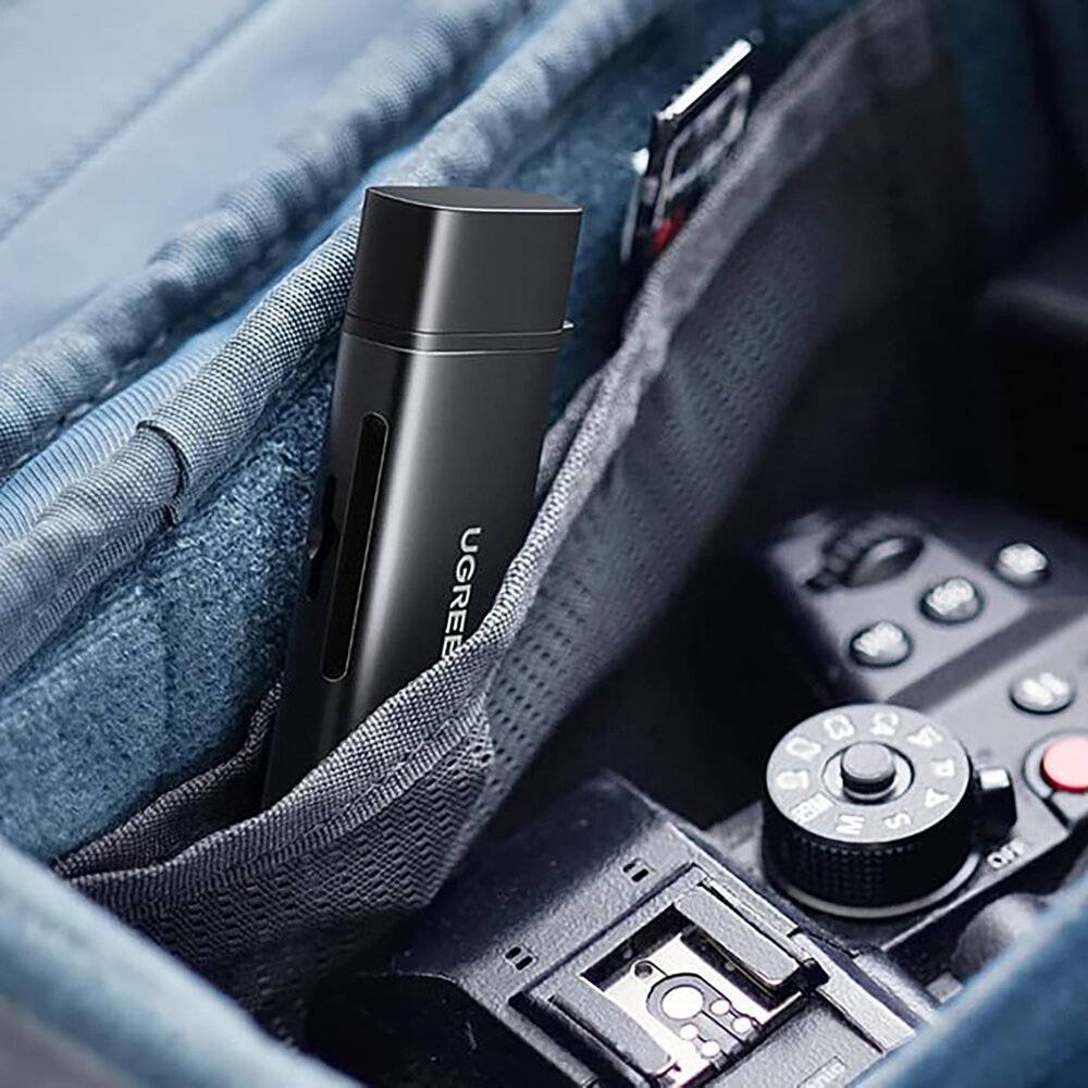 Symbolbild für Ugreen 2-in-1 USB-C/USB-A SD 4.0 UHS-II Kartenleser – Schwarz