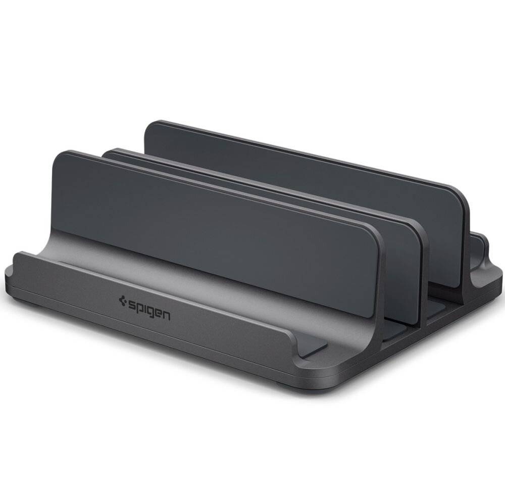 Spigen LD208S4 Schreibtisch-Organizer für Laptops, Tablets, Smartphones, Tastaturen – Grau-0