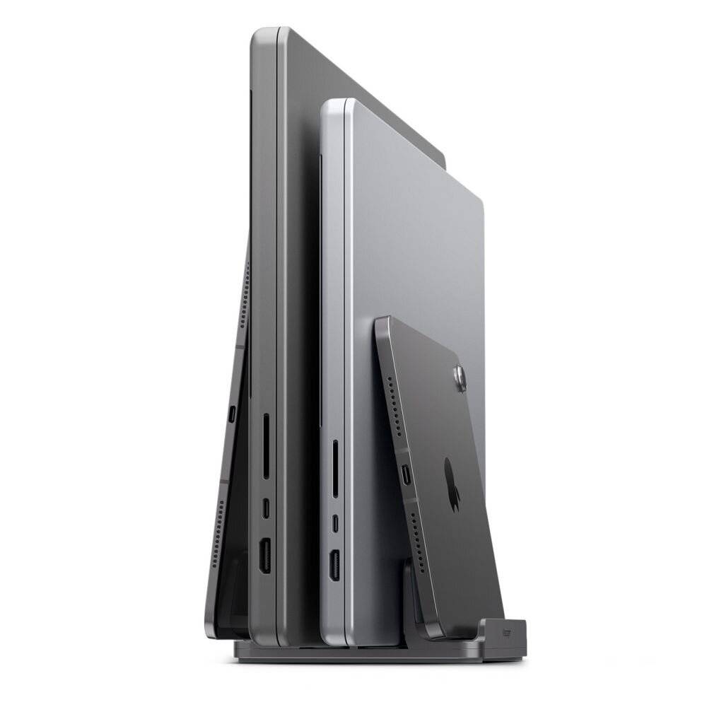 Spigen LD208S4 Schreibtisch-Organizer für Laptops, Tablets, Smartphones, Tastaturen – Grau-3