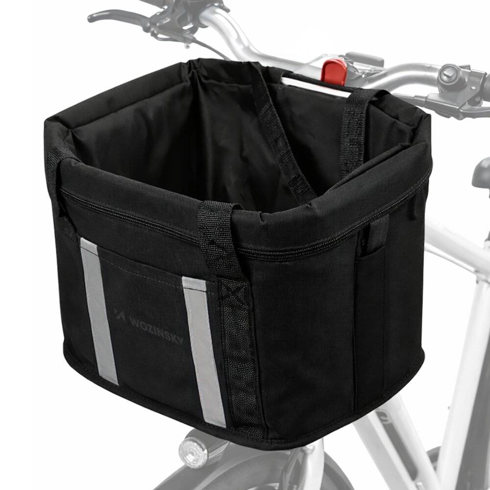 Symbolbild für Wozinsky Großer Fahrradkorb aus Stoff – Schwarz