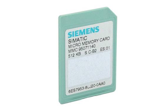 SIMATIC S7, Micro Memory Card P. S7-300/C7/ET 200, 3, 3V Nflash, 512 KByte