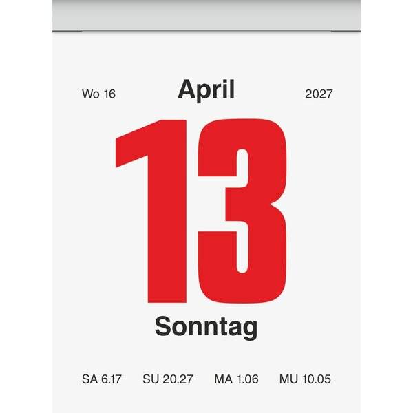 Abreißkalender 53,6x71mm 2027-1