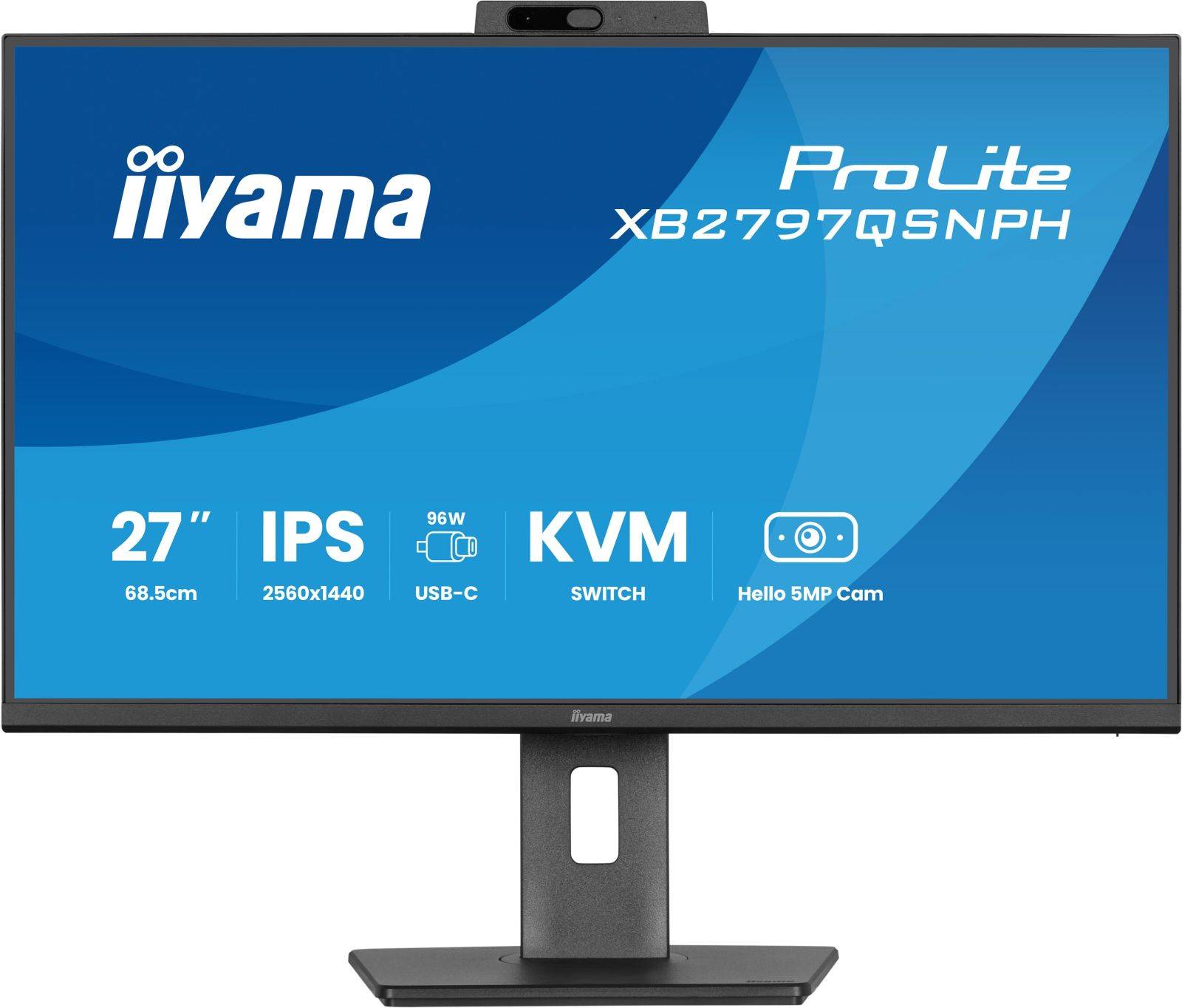 iiyama 27" XB2797QSNPH-W1 16 9 HDMI+DP+2xUSB-C Flachbildschirm TFT/LCD 68,6cm/27"-2
