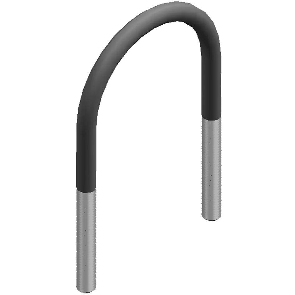 MEFA Rundstahlbügel U-Form M12, für 4Zoll Rohr, 114,3mm, verzinkt, 1 Stk.-0