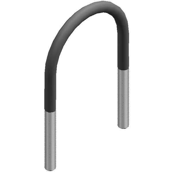 MEFA Rundstahlbügel U-Form M12, für 4Zoll Rohr, 114,3mm, verzinkt, 1 Stk.