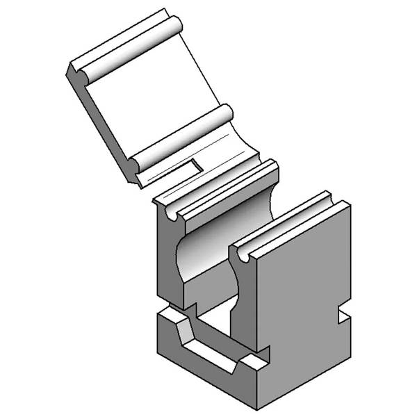 MEFA Rohrclip einzeln, Clipmaster, für 1 Rohr, 15mm, Polyamid 6, 1 Stk.