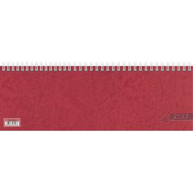 Glocken Tischkalender "Querterminbuch", 2027, rot