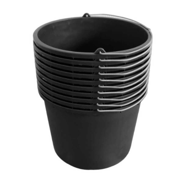 ViD® 10 Stück Mörteleimer/Betoneimer 12 Liter | Ø30 x 23 cm