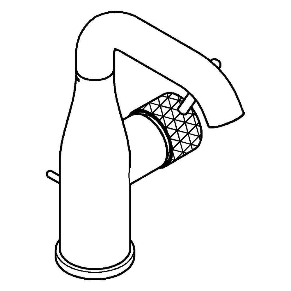 Grohe Waschtischarmatur Essence, M-Size, Einhebelmischer, Ablaufgarnitur 1¼", Crafted Chrom, 1 Stk.-1