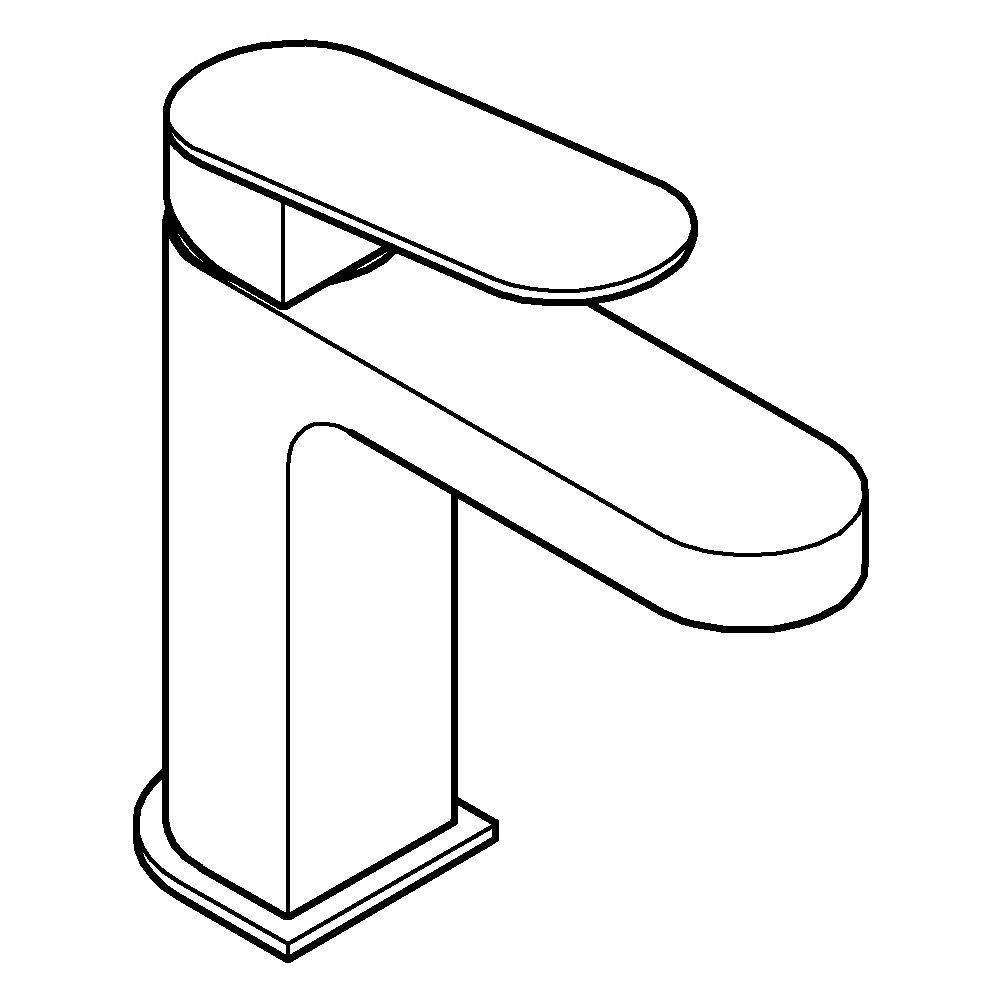 Grohe Waschtischbatterie, Plus, S-Size, Push-open Ablaufgarnitur, chrom, 1 Stk.-1