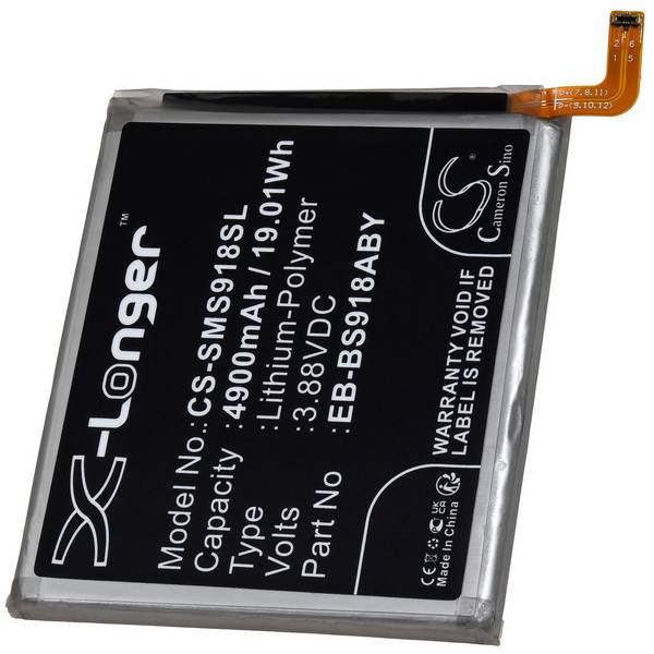 Akku passend für Samsung Galaxy S23 ULTRA 5G SM-S918B Smartphone Typ EB-BS918ABY, 3,88V, Li-Polymer