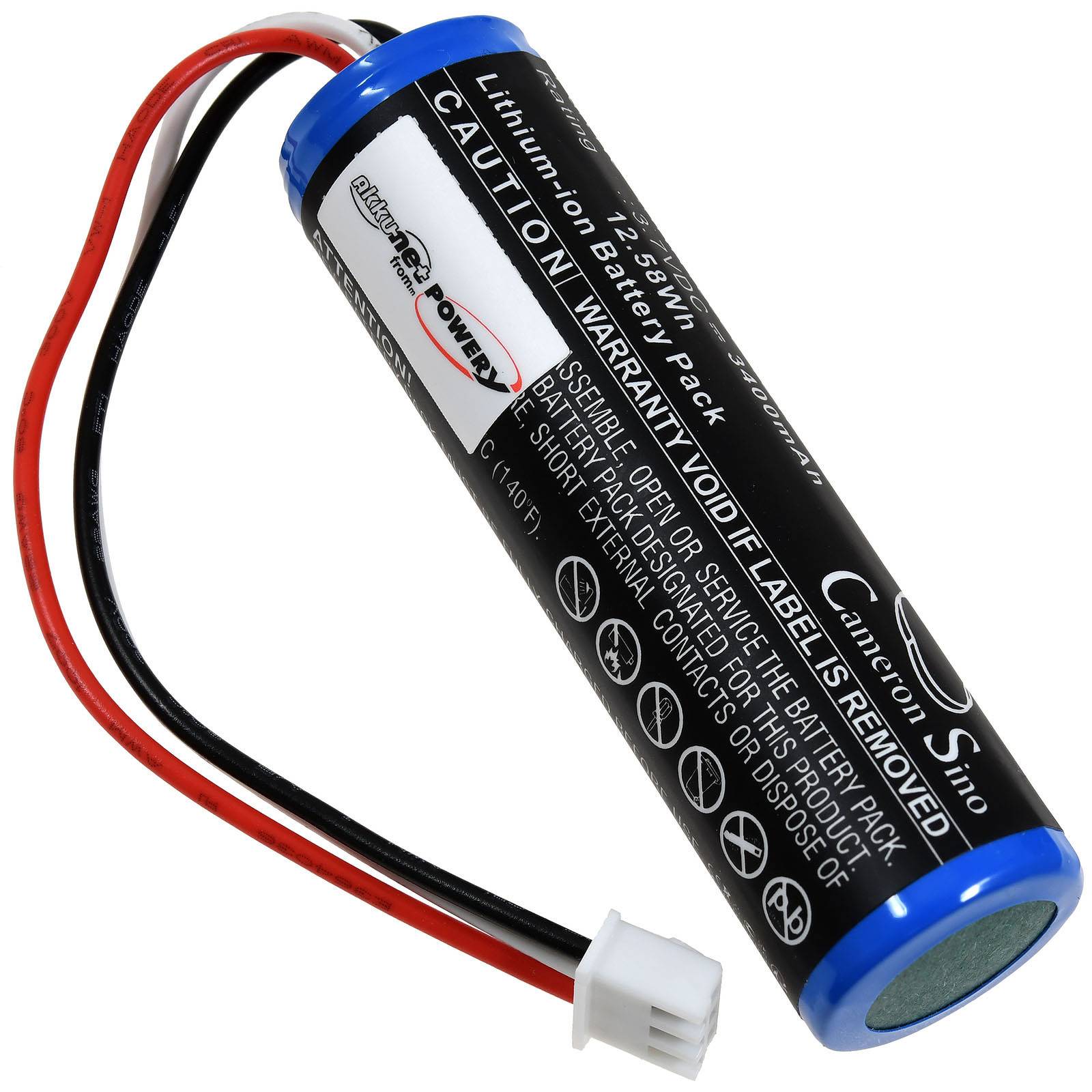 Powerakku kompatibel mit Theradome Typ INR18650-1S1P, 3,7V, Li-Ion-1