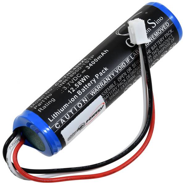 Powerakku kompatibel mit Theradome Typ INR18650-1S1P, 3,7V, Li-Ion