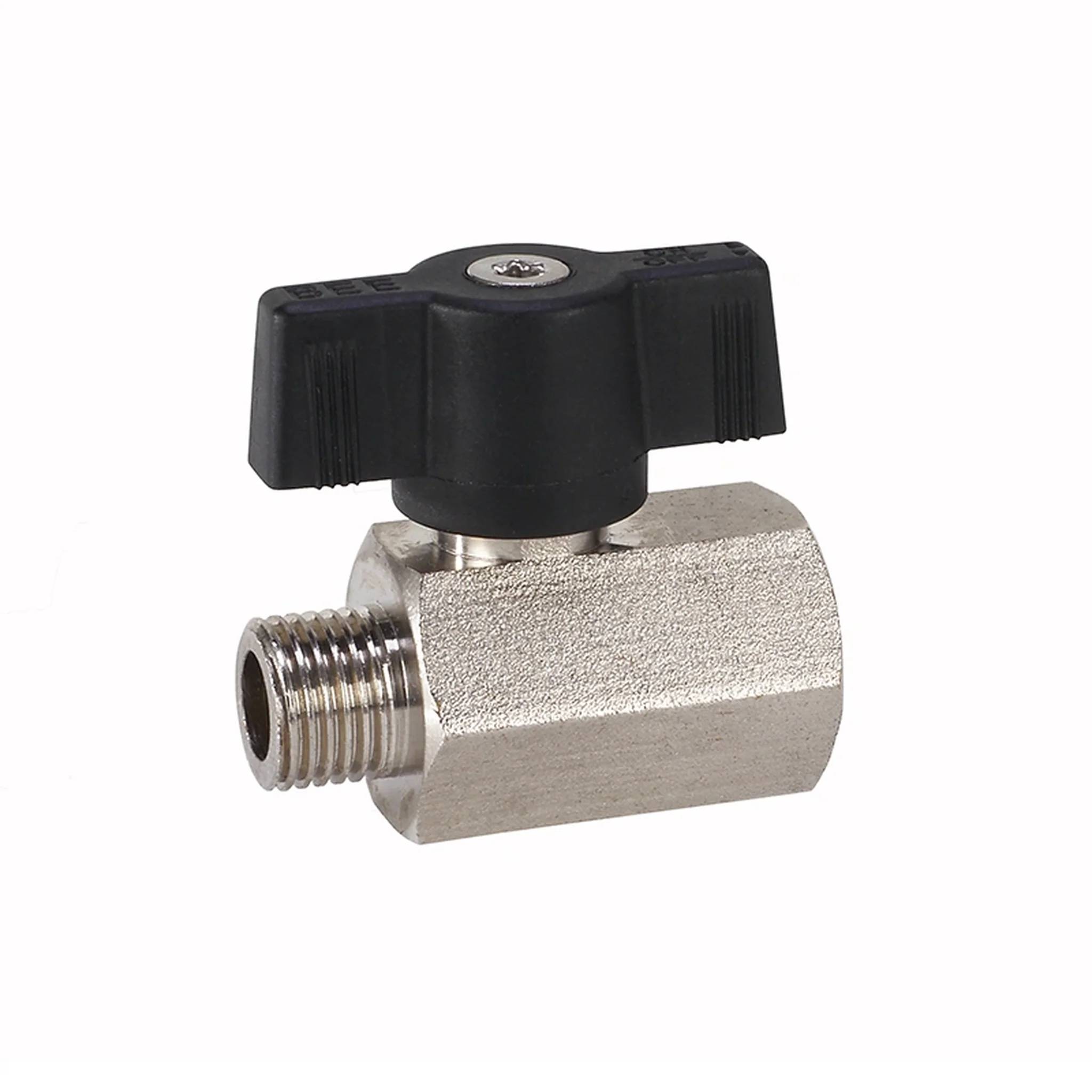 BEE Mini-Kugelhahn Messing, 93411, 3/8" IG/AG, Flügelgriff, PN12, 1 Stk.-0
