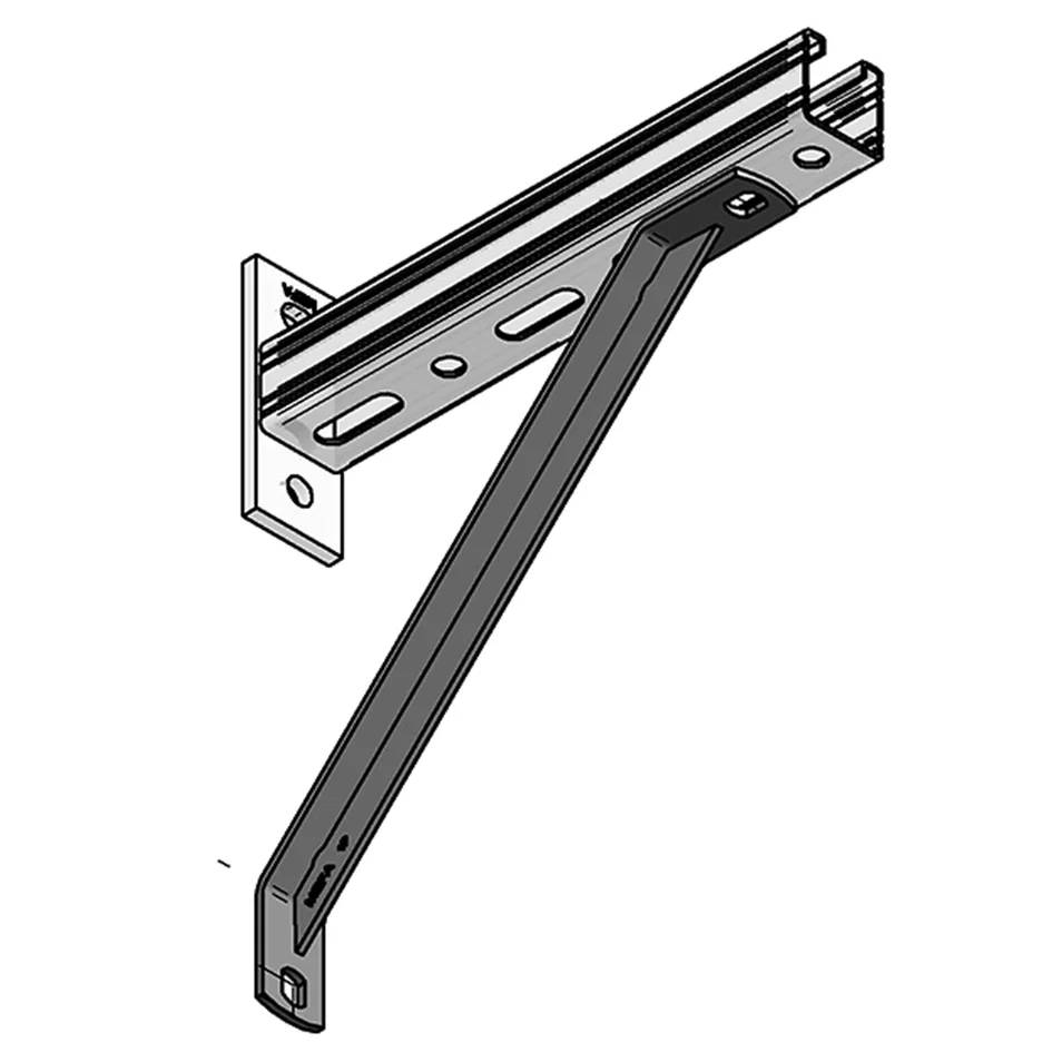 MEFA Strebe 45°, für Konsole 35+45, 310mm, Stahl S235, verzinkt, 1 Stk.-0