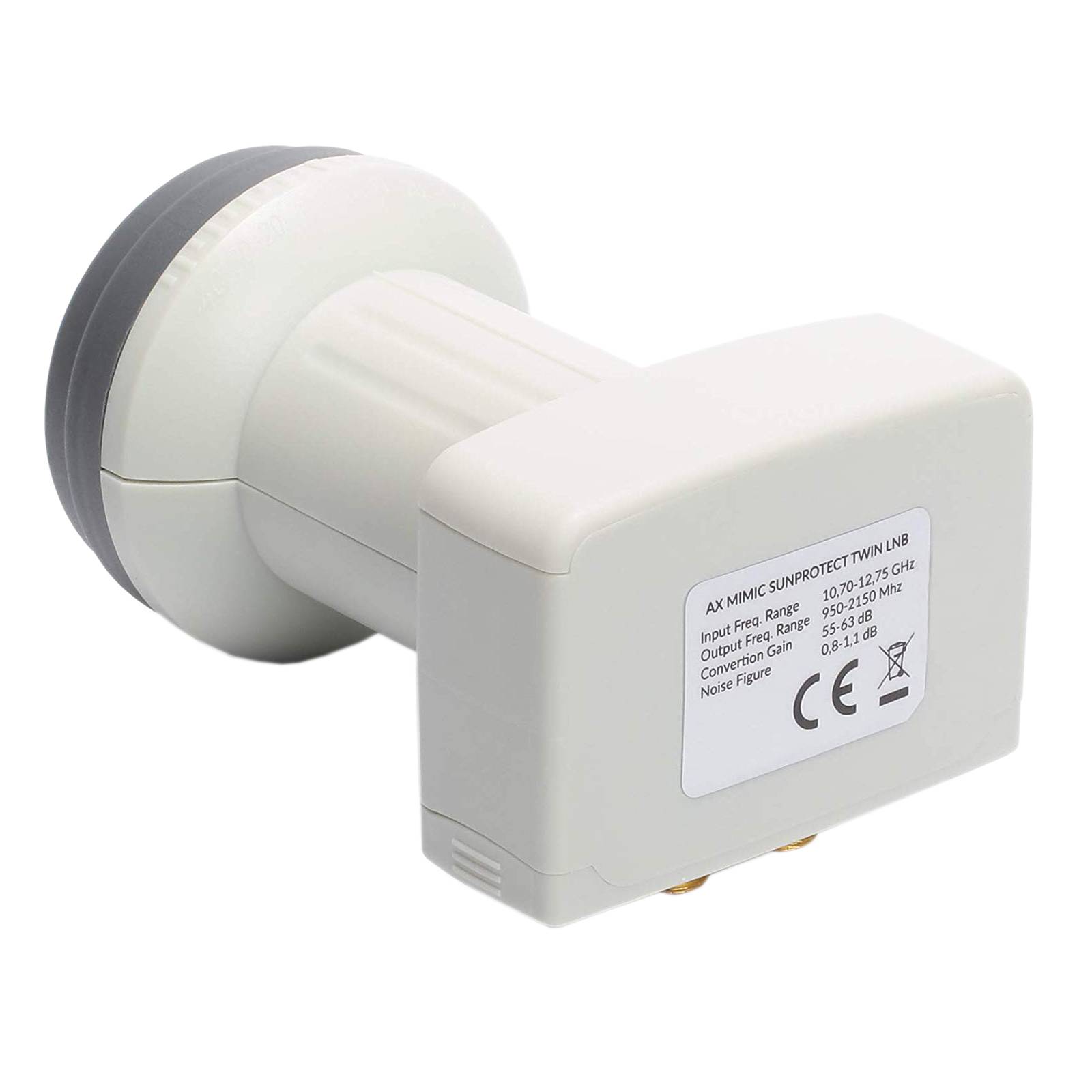 hb-digital Twin LNB AX MIMIC fuer 2 Teilnehmer mit Sunprotect wasserdicht-2