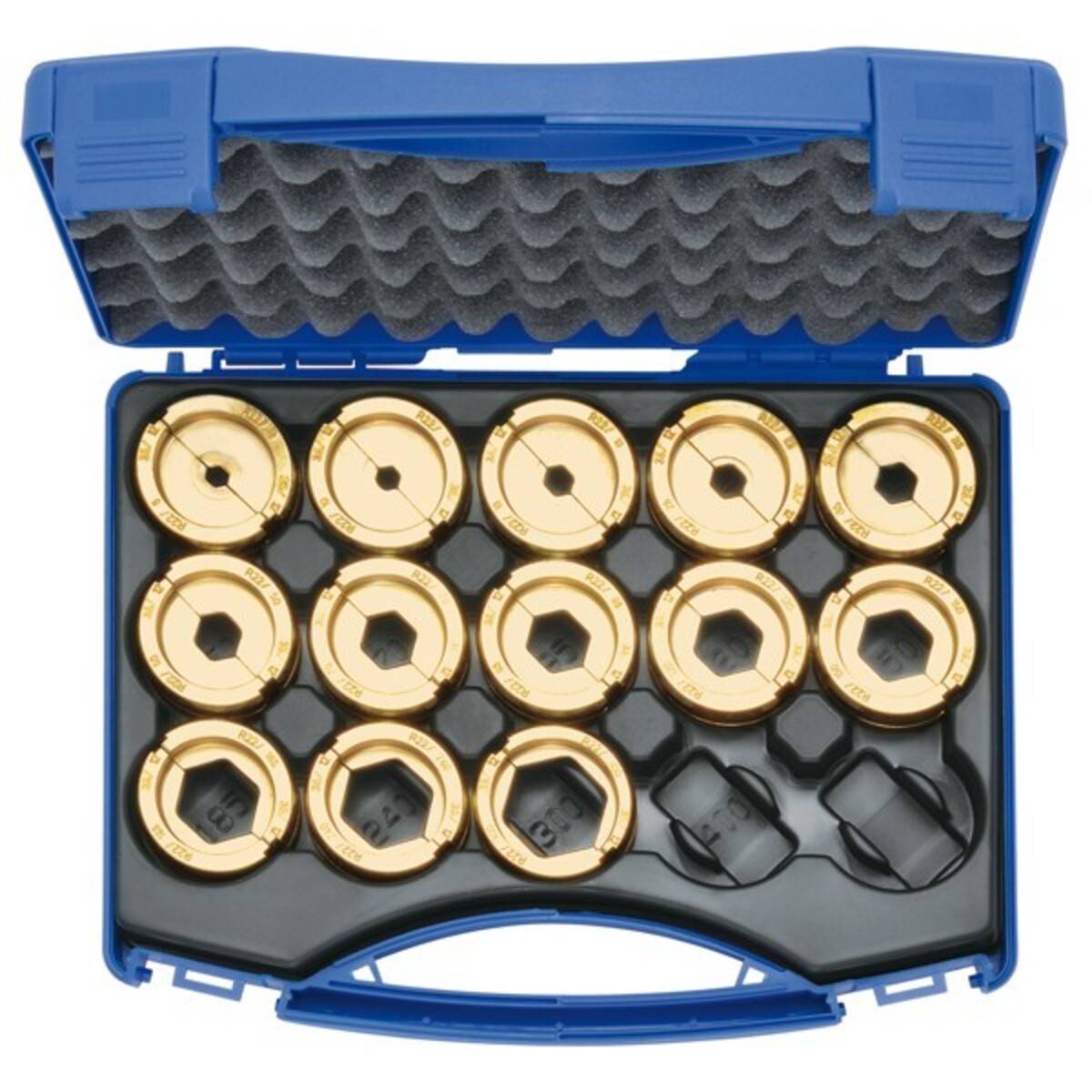 Klauke Presseinsatzset 6-300qmm R 22 im Kuns. 14 teilig Serie22-2