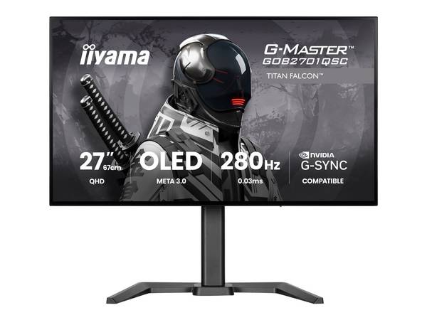 Iiyama G-MASTER Titan Falcon GOB2701QSC-B1 - OLED-Monitor - Gaming - 68.6 cm (27")