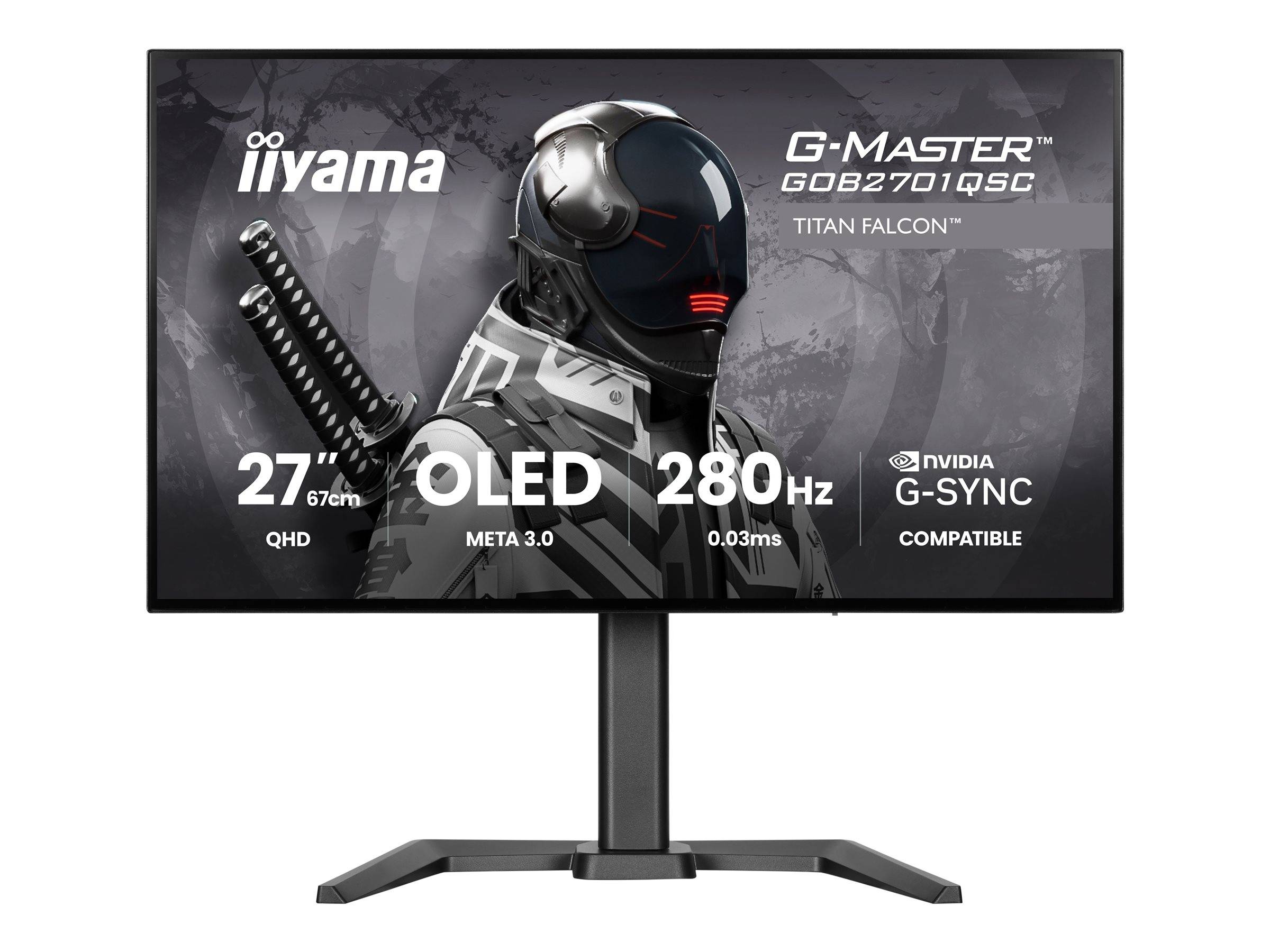 Iiyama G-MASTER Titan Falcon GOB2701QSC-B1 - OLED-Monitor - Gaming - 68.6 cm (27")-0
