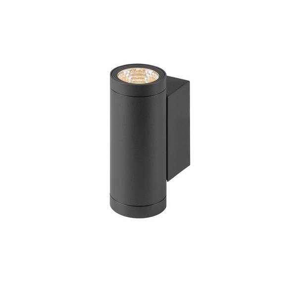 SLV Helia Pro S Up/Down Wandleuchte Aluminium Anthrazit 6W 700lm - 827 Extra Warmweiß | Außenbele