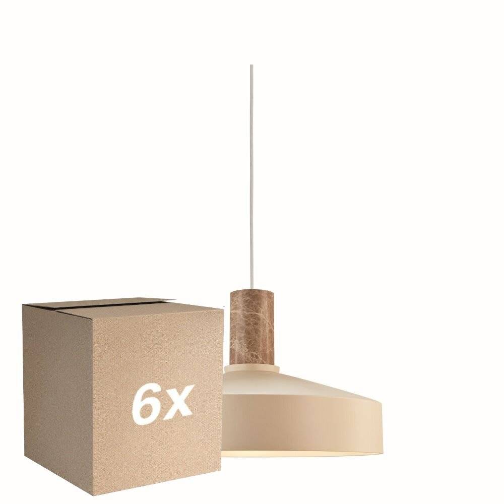 Mehrfachpackung 6x Nordlux Elvas Marble Pendelleuchte Metall Beige | Geeignet für 1x E27-0