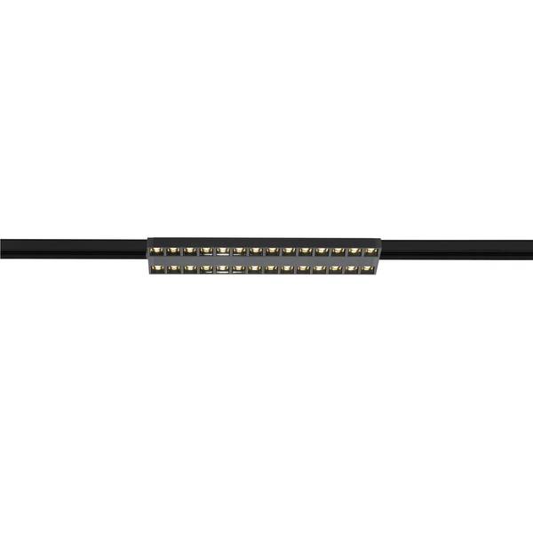 SLV Schienenstrahler Sight Evo 3-Phasen Aluminium Schwarz Doppelt 25W 6400lm 60D - 830 Warmweiß |