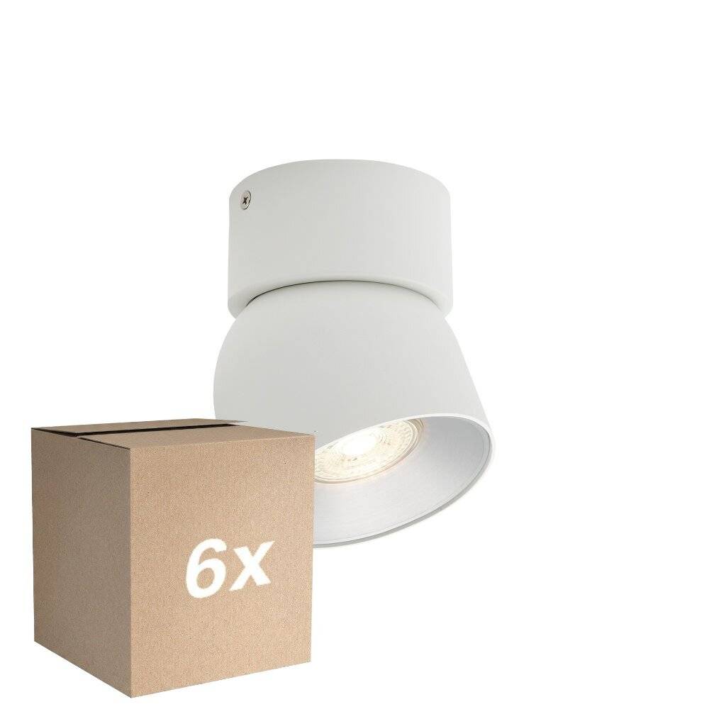 Mehrfachpackung 6x Nordlux Pitcher Spot Metall Weiß | Geeignet für GU10-0