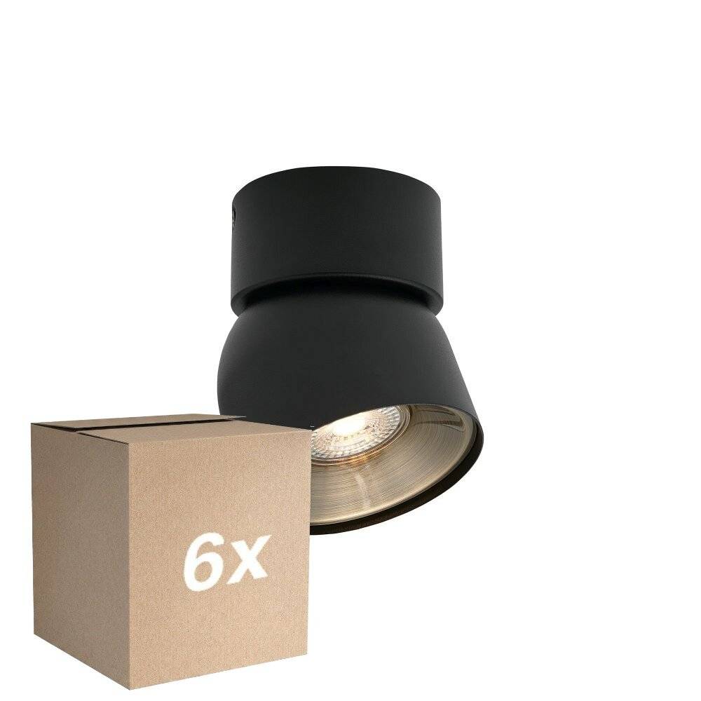 Mehrfachpackung 6x Nordlux Pitcher Spot Metall Schwarz | Geeignet für GU10-0