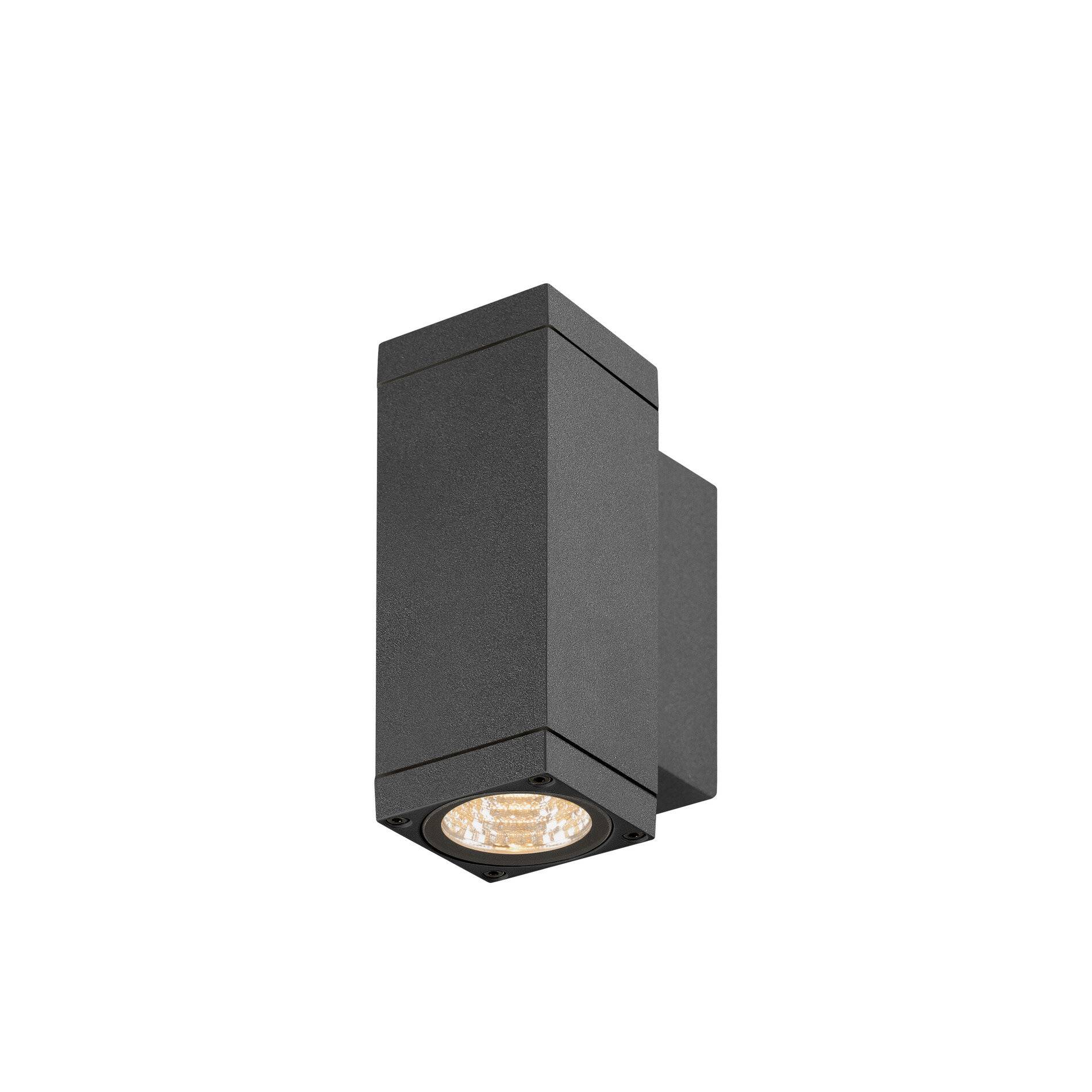 SLV Theo Pro S Wandleuchte Aluminium Anthrazit 3W 350lm - 827 Extra Warmweiß | Außenbeleuchtung-0