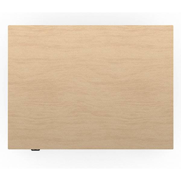 1-Säulen-Schreibtisch Atlanta mit Rollen BxT 800 x 600 mm weiß Birke. TAKKT Industrial & Packaging GmbH-4