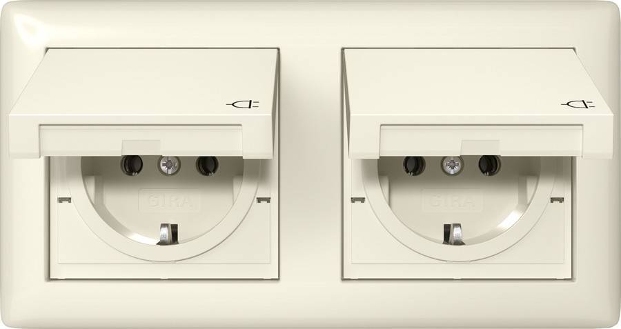 Gira Steckdose KD +Set IP44 415801-0
