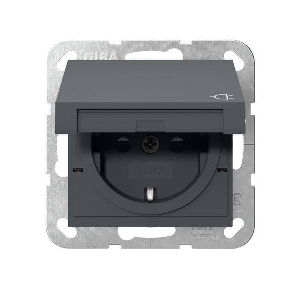 Gira Steckdose KD 475428 anthrazit Kunststoff