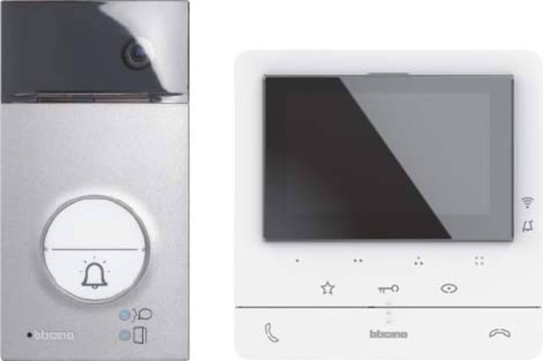 LEGRAND - bticino 364932, 12,7 cm (5 Zoll), LCD, Aluminium, Weiß, IP54, IK10-1
