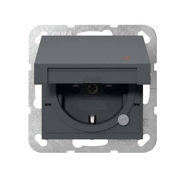 Gira Steckdose KD 455228 anthrazit Kunststoff