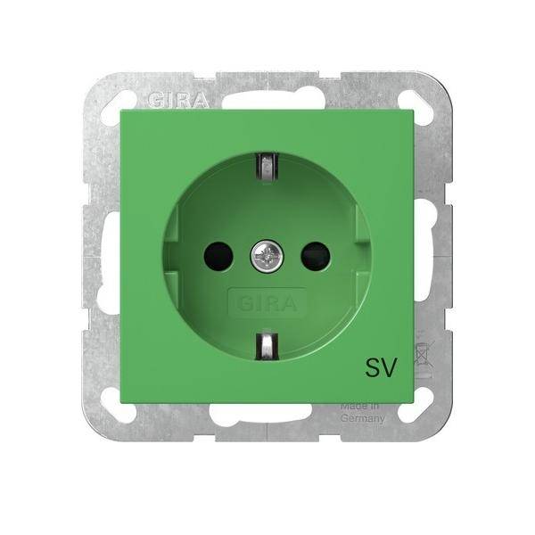 Gira SCHUKO-Steckd. SH SV 4453107-0