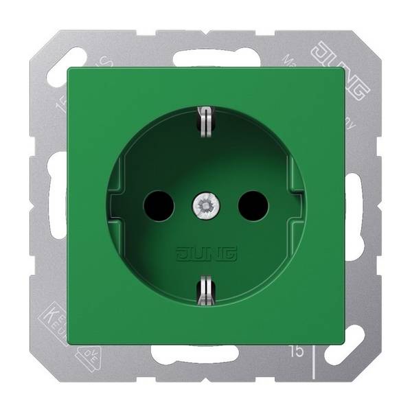 Jung SCHUKO-Steckdose, 16 A 250 A 1521 BF GN