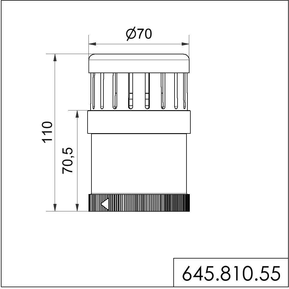 Werma Sirene 64581055 645.810.55 schwarz IP65-1