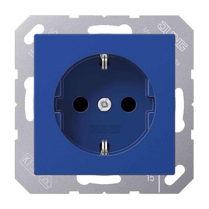 Jung SCHUKO-Steckdose, 16 A 250 A 1521 BF BL-0