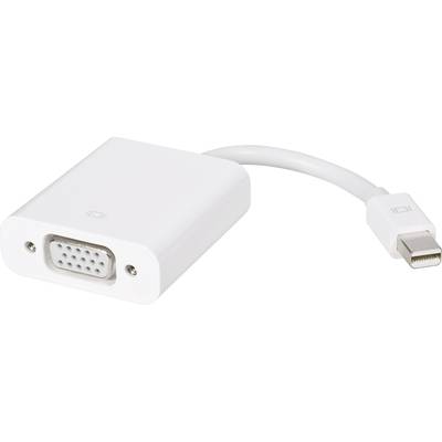 Apple MB572Z/B Mini-DisplayPort / VGA Adapter [1x Mini-DisplayPort Stecker - 1x VGA-Buchse] Weiß  0.05 m