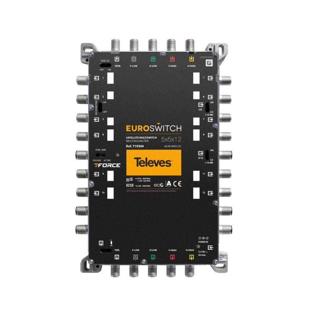 Televes Multischalter 5 in 12 Guß MSE512C-0