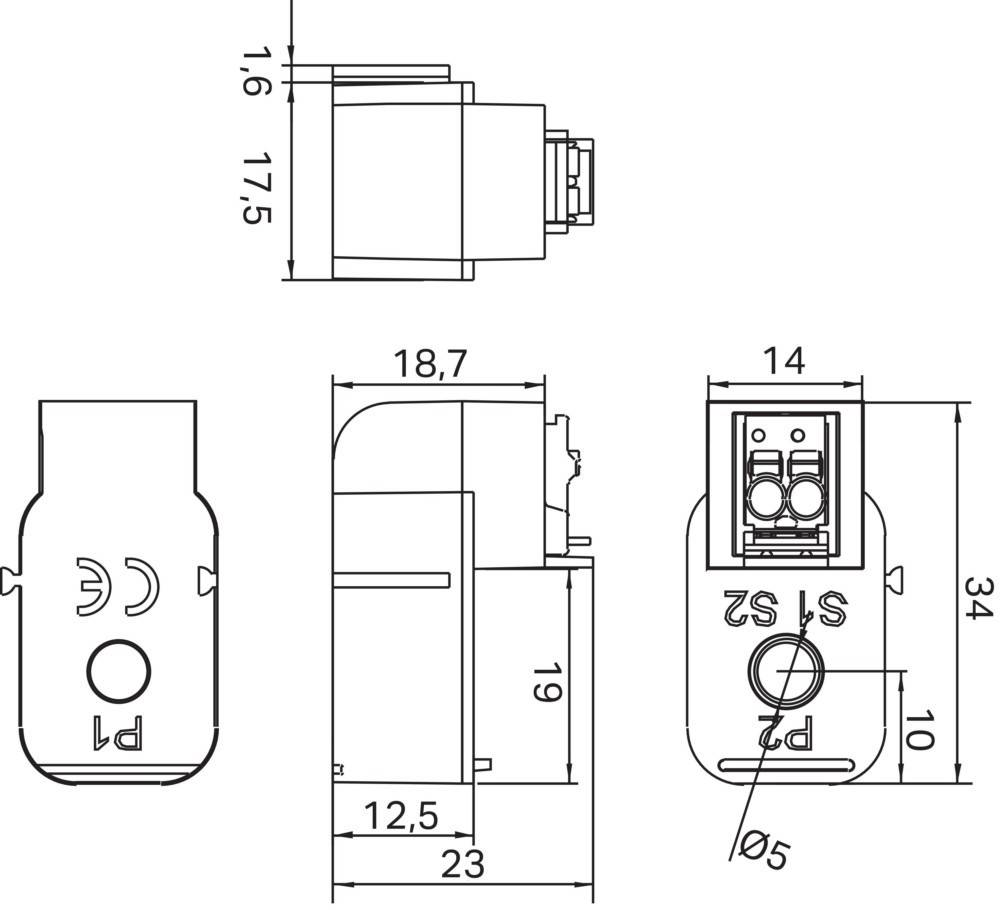 WAGO Kontakttechnik Aufsteck-Stromwandler 32A/0,32A 855-1700/032-1