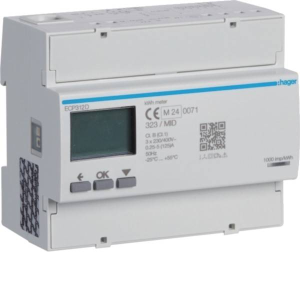 Hager Energiezähler 3phasig ECP312D-0